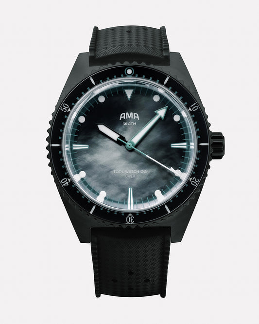 AMA Night Dive black-dial dive watch by Tool Watch Co.