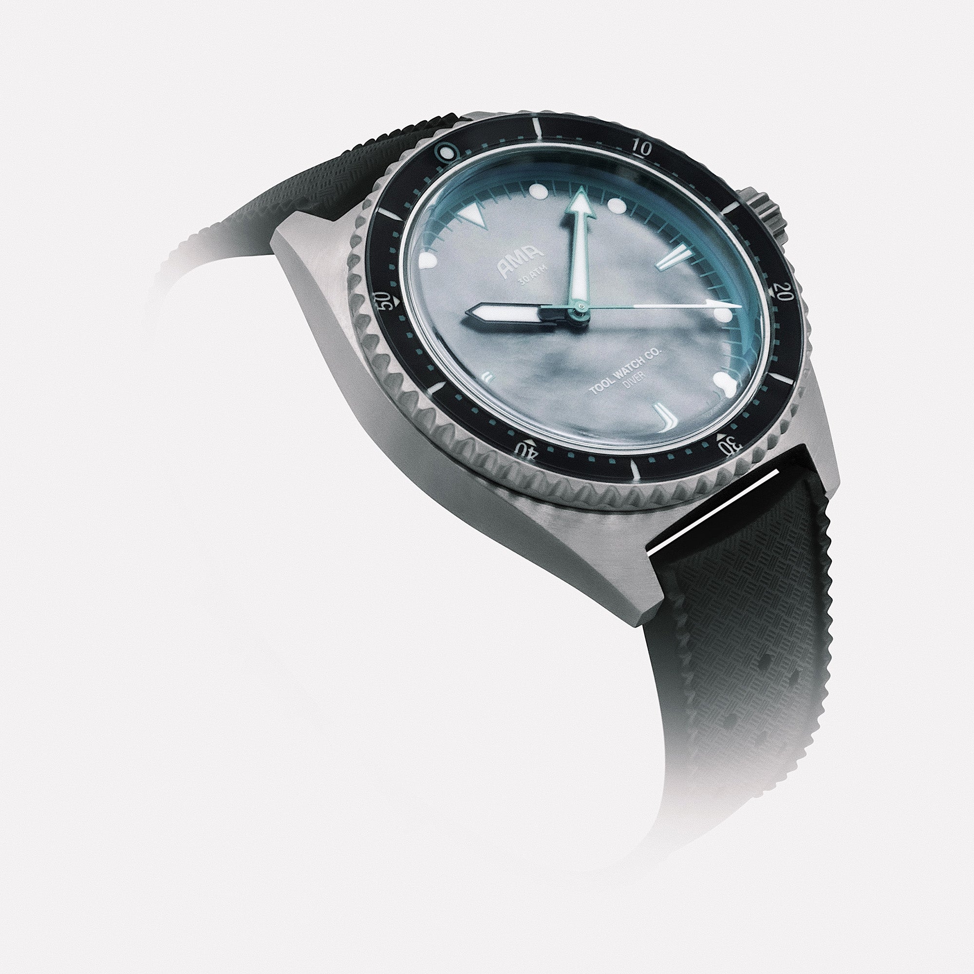 AMA Signature Series three-quarter view on strap