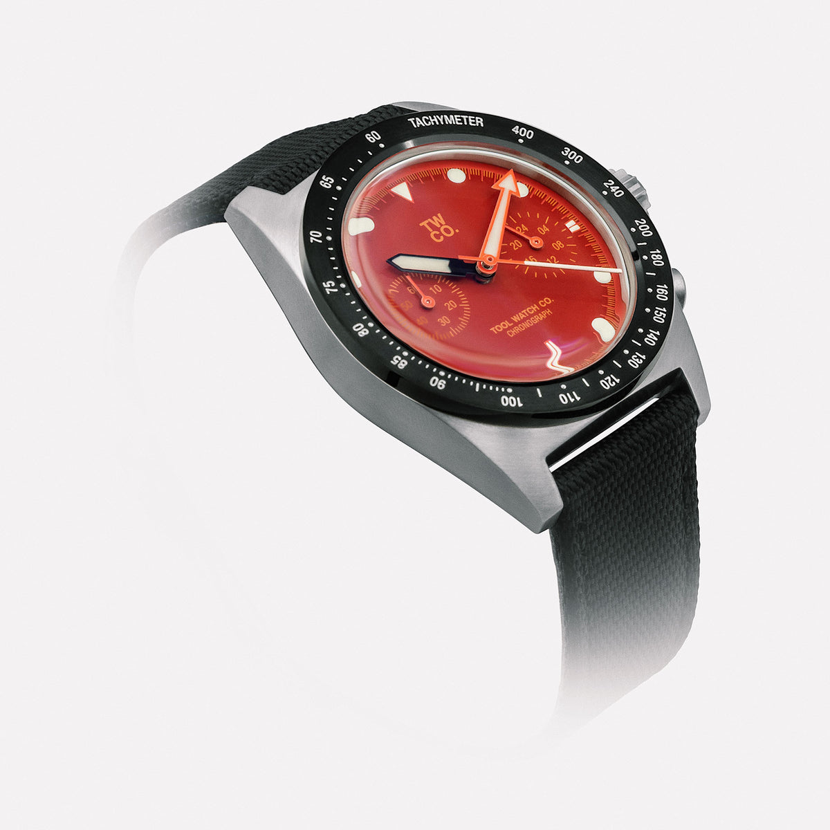 Chroma Chronograph Orange three-quarter view