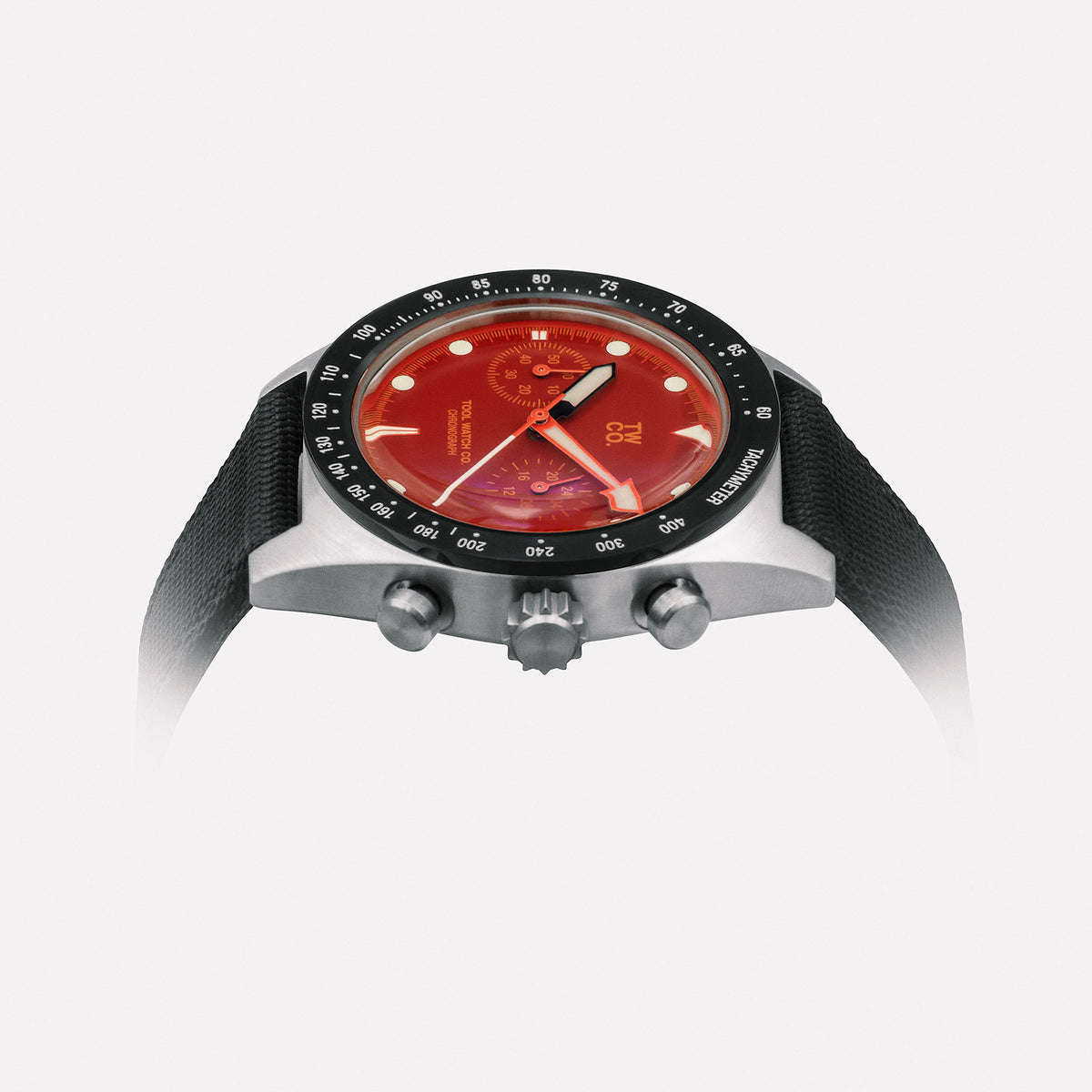Chroma Chronograph Orange case profile