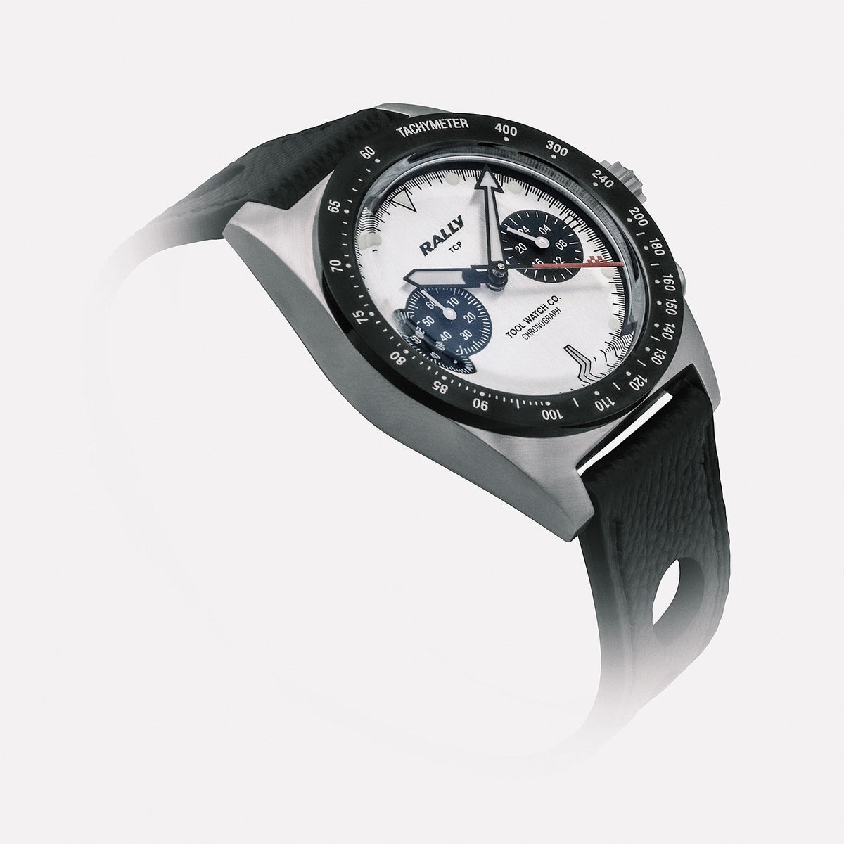 Rally Red on Silver three-quarter view